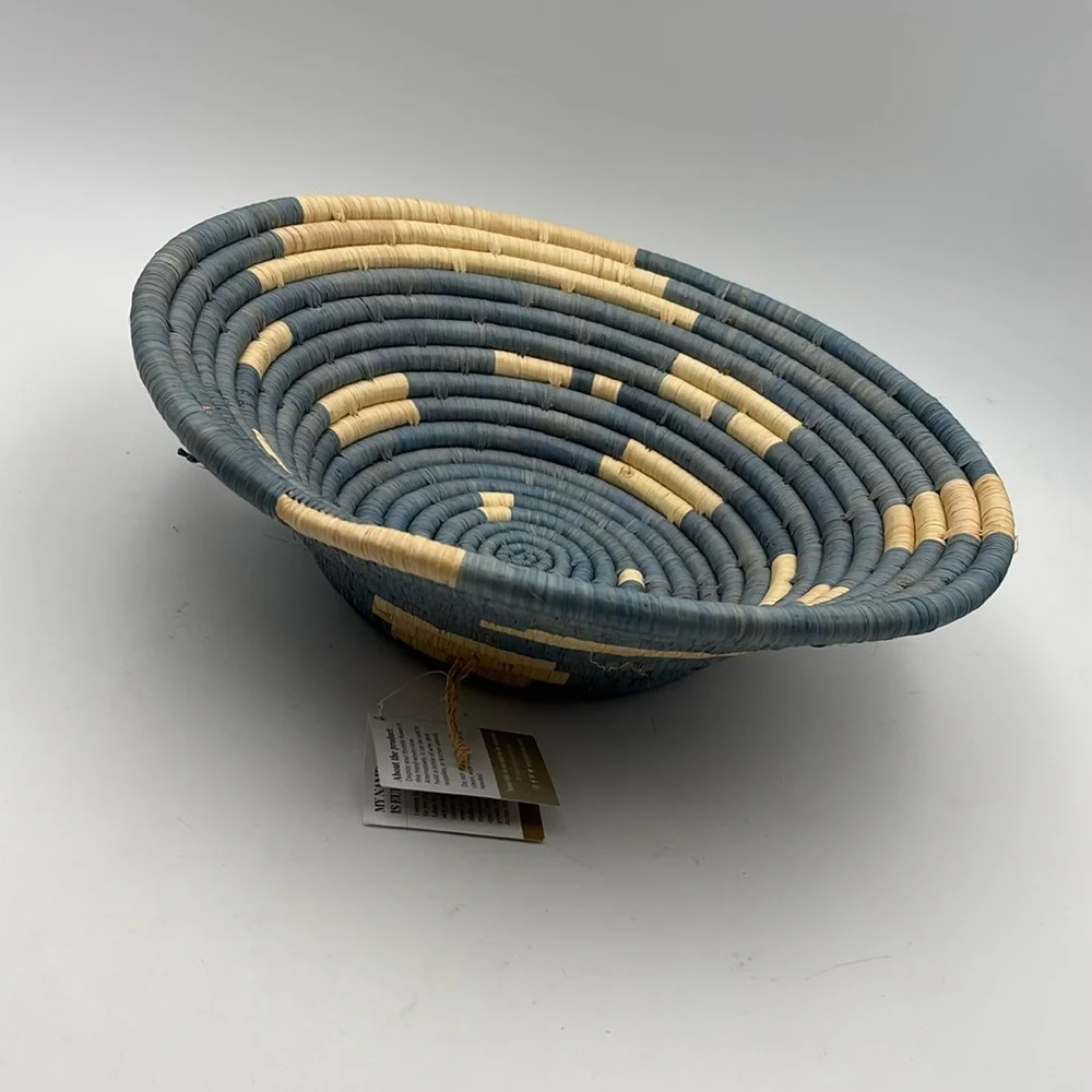 Kazi Coastal Raffia Woven Bowl 14